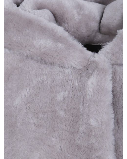 Blancha Gray Straight Merino Shearling Jacket