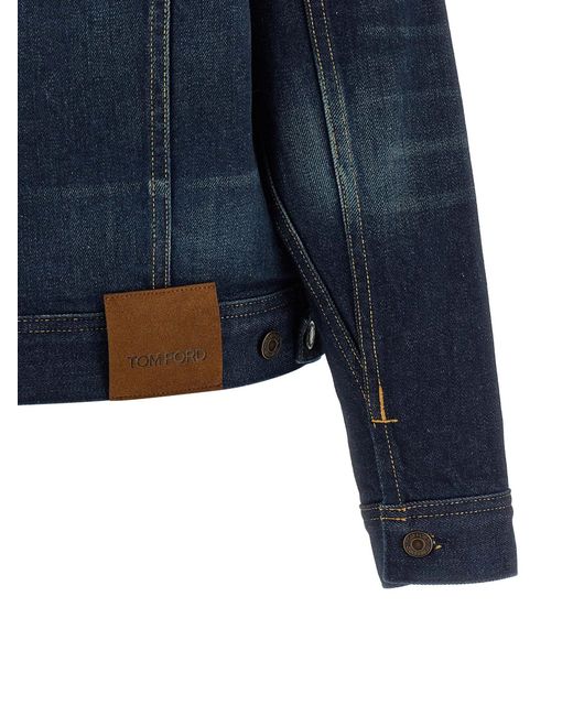 Tom Ford Blue Japanese Denim Jacket