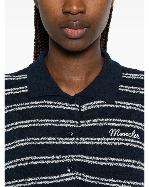 Moncler Women's Blue Technical Long-Sleeve Shirt