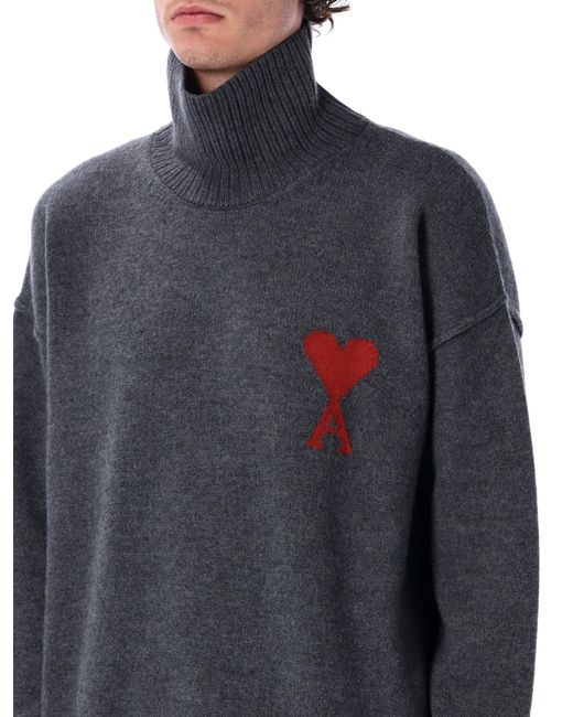 AMI Blue Wool Sweater