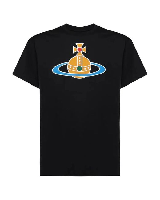 Vivienne Westwood Black Oversized Orb Classic T-Shirt