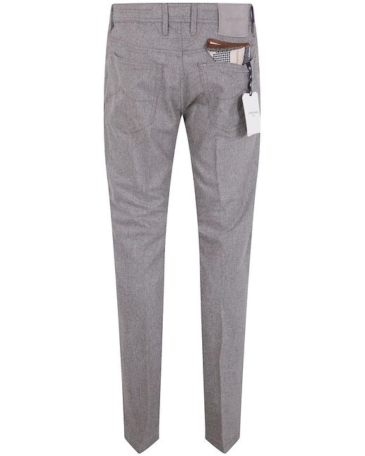 Jacob Cohen Gray "Pant 5 Pockets Slim Fit Bard Rw" Trousers for men