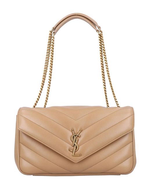 Saint Laurent Natural Medium Loulou Bag
