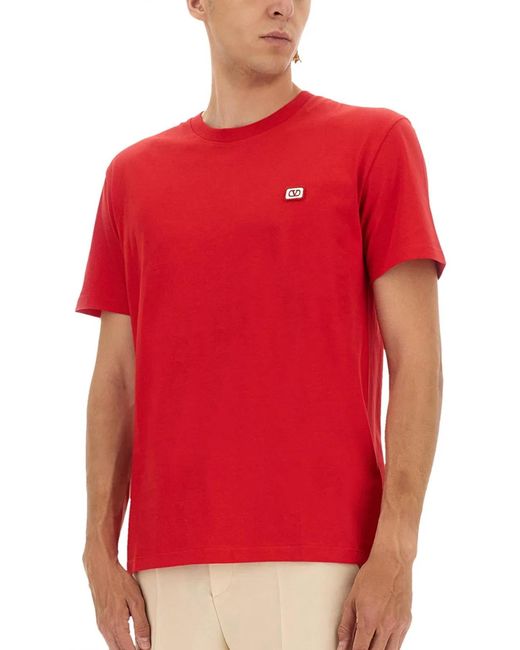 Valentino Red Cotton T-Shirts for men
