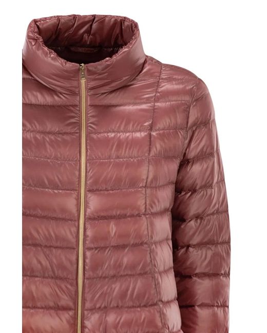 Herno Ultra-Light Satin Down Jacket With Flared Back