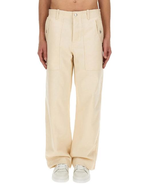 Maison Kitsuné Natural Maison Kitsuné Workwear Pants for men