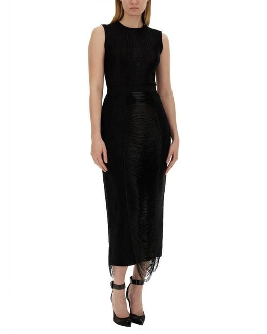 McQueen Black Long Skirt