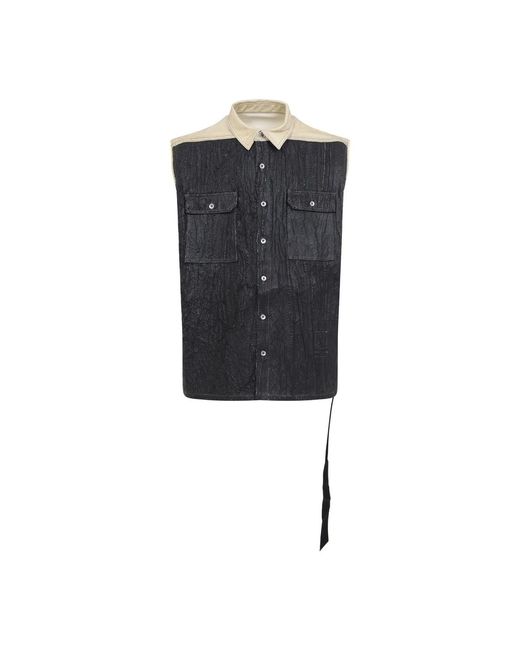 Rick Owens Blue Sl Tommy Jumbo Jacket for men