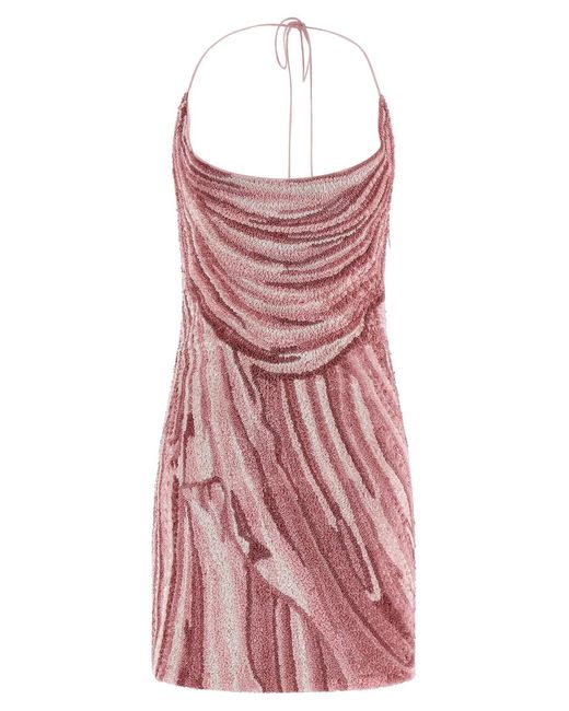 Balmain Red Sequin Dress