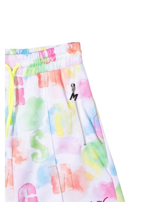 MSGM White Bermuda Triacetate