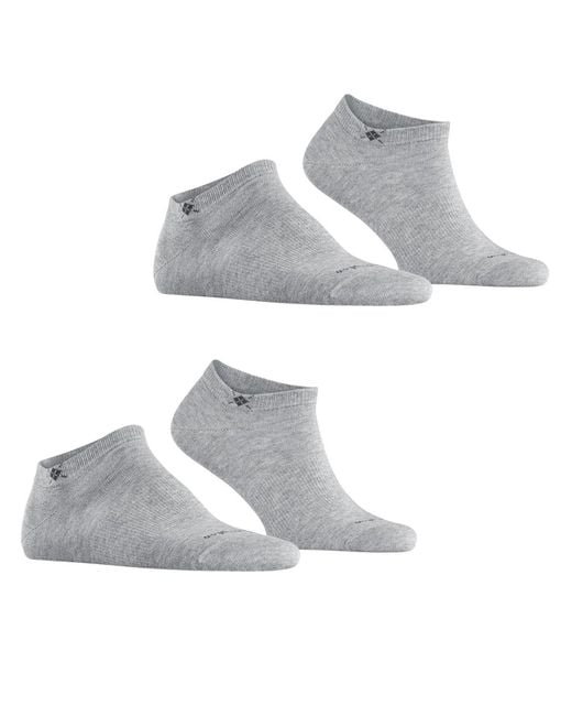 Burlington Gray Set Da 2 Calzini for men