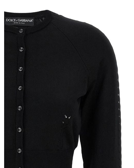 Dolce & Gabbana Black Dolce & Gabbana Viscose Cardigan