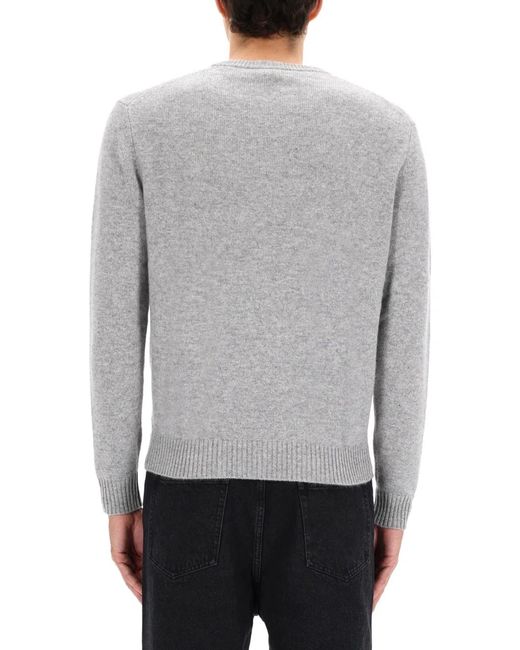Aspesi Gray Knitted Sweater for men