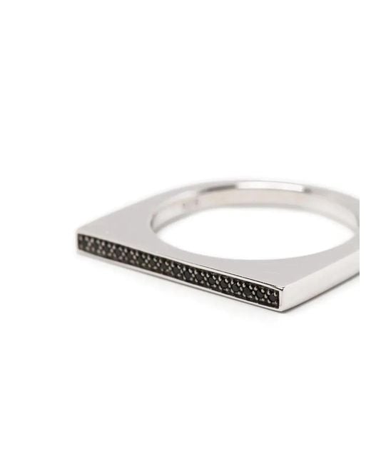 Tom Wood White Sleek Ring Top Spinel
