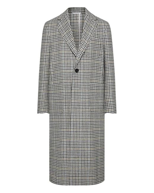 Thom Browne Gray Unconstructed Elongated Coat Check Hunting Tweed for men