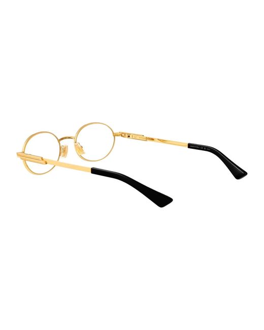 Bottega Veneta Metallic Transparent Metal Sunglasses