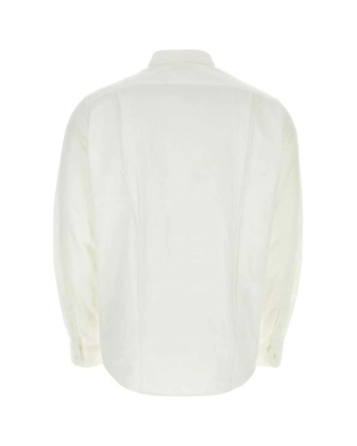 Junya Watanabe White Poplin X Maison Kitsune Shirt for men