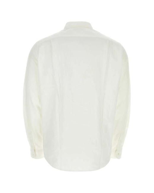 Junya Watanabe White Poplin X Maison Kitsune Shirt for men