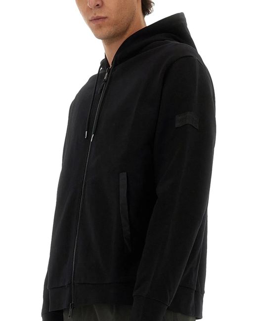 Premiata Black Zip Sweatshirt for men