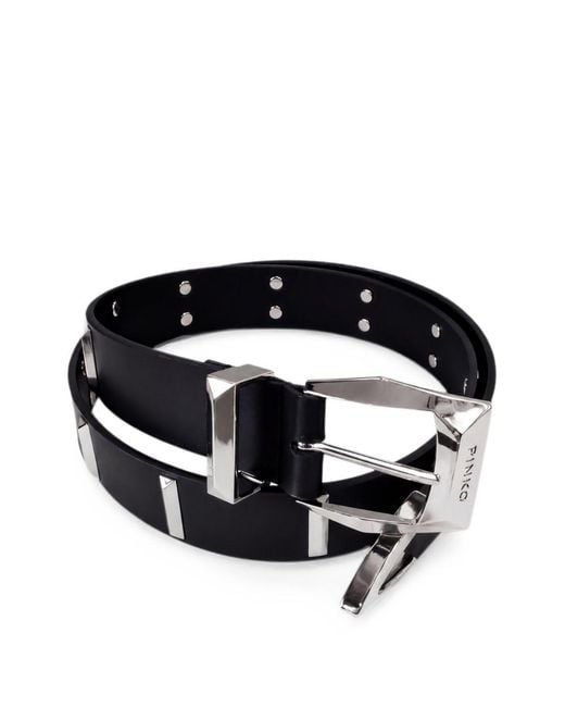 Pinko Black Leather Belt