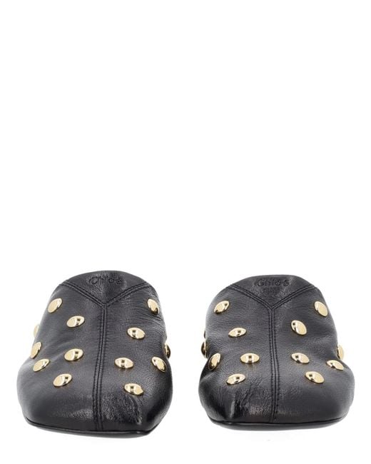 Chloé Black Sabot Rita