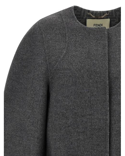 Fendi Gray Blouson Cocoon