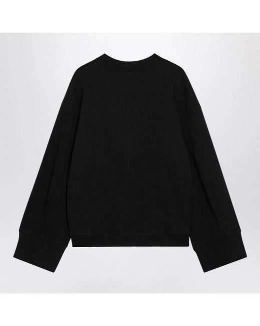 Frankie Shop Black Talia Cottonblend Sweatshirt