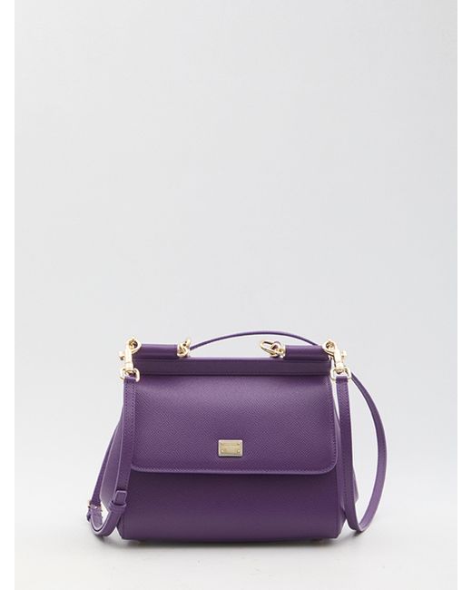 Dolce & Gabbana Purple Dolce&Gabbana Sicily Medium Handbag