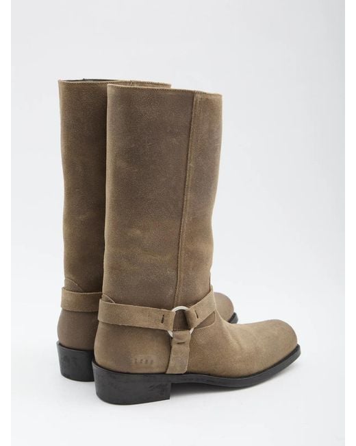 Golden Goose Deluxe Brand White High Biker Boots