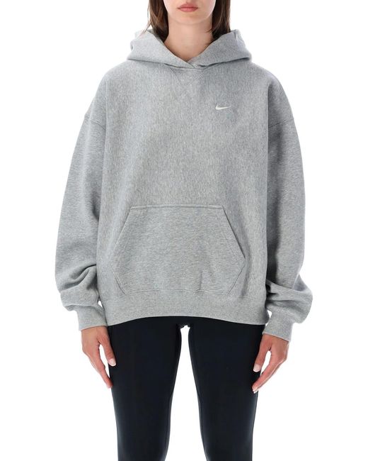 Nike Gray Studio Fleece Hoodie