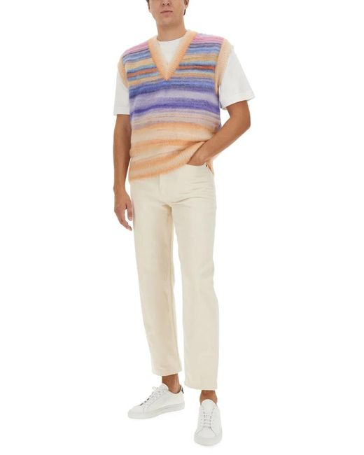 Missoni Blue Knitted Vest for men