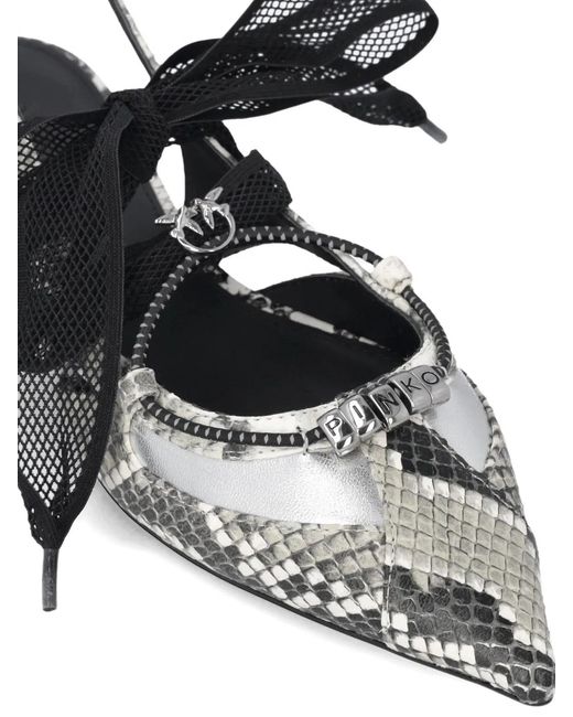 Pinko Black Leather Gianira 30