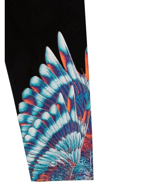 Marcelo Burlon Black Marcelo Burlon County Of Milan Birds Wings Leggings