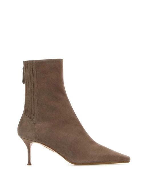 Aquazzura Brown Saint Honoré Bootie 65