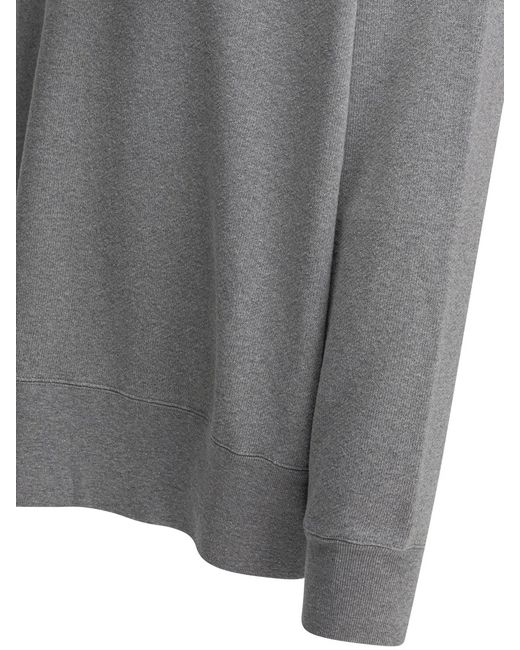 Beams Plus Gray Cotton Sweatshirt for men