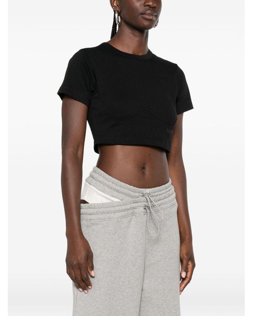 The Attico Black Logo Cotton T-Shirt
