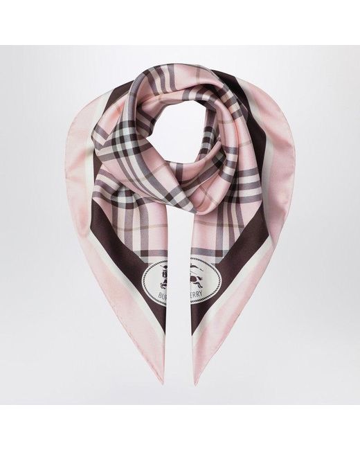 Burberry Pink Scarf Check
