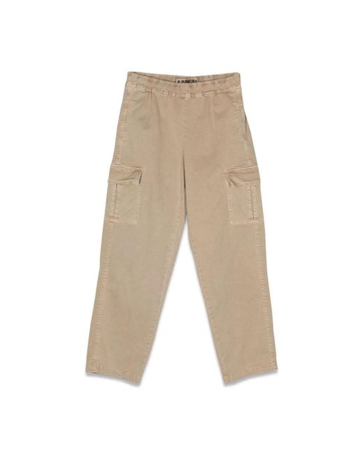 Aspesi White Pants With Large Pockets