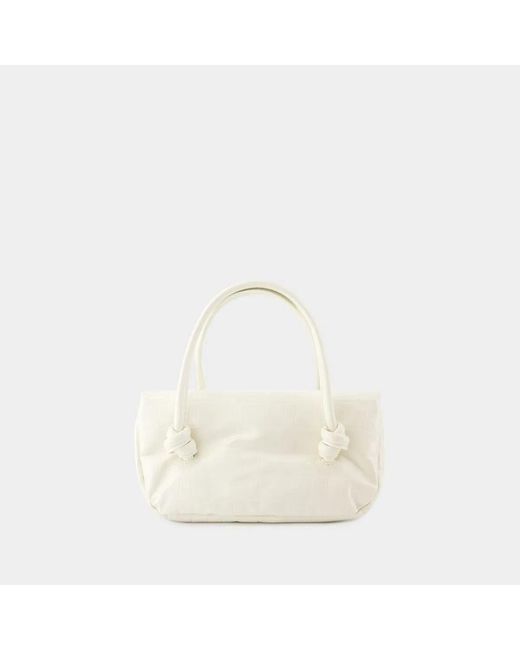 Jil Sander White Knot Sm Shoulder Bag