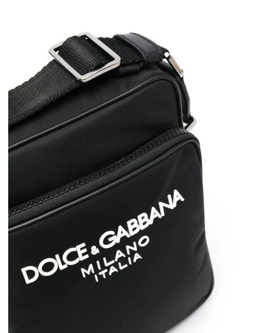 Dolce & Gabbana Black Dolce & Gabbana Nylon Messenger Bag for men