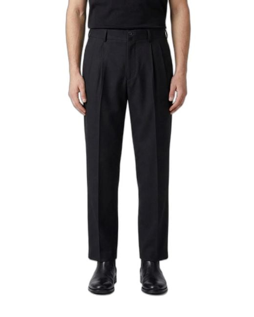 Golden Goose Deluxe Brand Black Virgin Wool Trousers for men