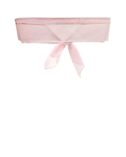 Prada Pink Pastel Cotton Crop-Top