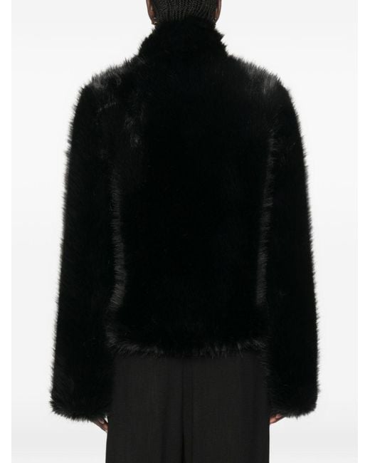 BB COUTURE Black Jackie Faux Fur Jacket