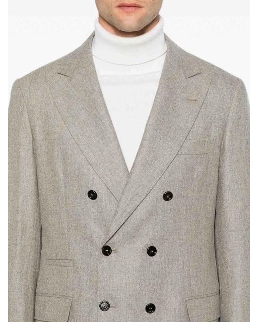 Brunello Cucinelli Gray Suit for men