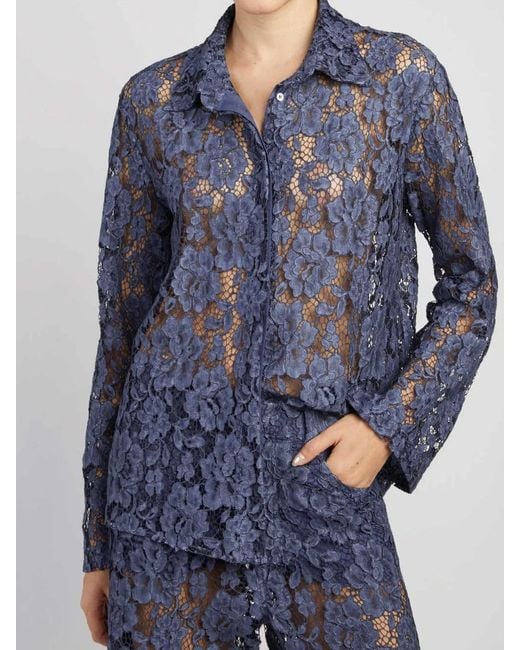 FEDERICA TOSI Blue Lace Shirt