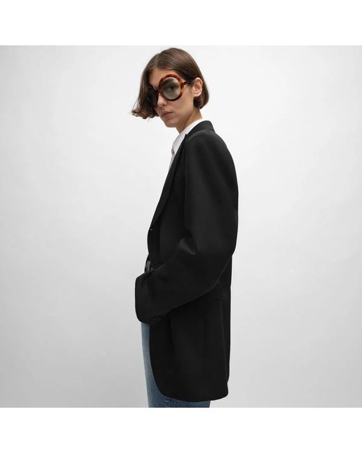 Céline Black Colonne Wool Jacket