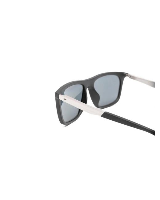 Emporio Armani Gray Acetate Sunglasses for men