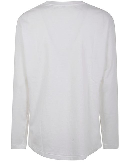 Y's Yohji Yamamoto Gray Round Neck Long Sleeve T B