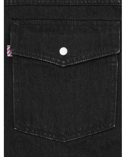 BBCICECREAM Black Running Dog Denim Shirt for men