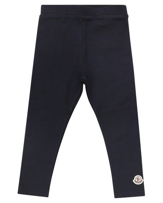 Moncler Blue Cotton Leggings